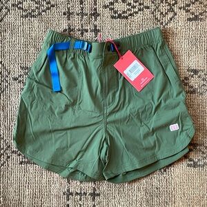 Topo Designs Mountain Shorts Green Medium